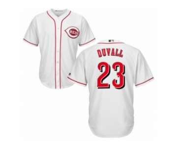 Men's Majestic Cincinnati Reds #23 Adam Duvall Replica White Home Cool Base MLB Jersey