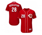 Men's Majestic Cincinnati Reds #28 Anthony DeSclafani Red Flexbase Authentic Collection MLB Jersey