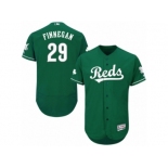 Men's Majestic Cincinnati Reds #29 Brandon Finnegan Green Celtic Flexbase Authentic Collection MLB Jersey