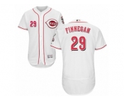 Men's Majestic Cincinnati Reds #29 Brandon Finnegan White Flexbase Authentic Collection MLB Jersey