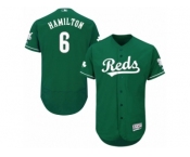 Men's Majestic Cincinnati Reds #6 Billy Hamilton Green Celtic Flexbase Authentic Collection MLB Jersey