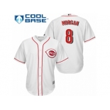 Men's Majestic Cincinnati Reds #8 Joe Morgan Authentic White Home Cool Base MLB Jersey