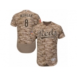 Men's Majestic Cincinnati Reds #8 Joe Morgan Camo Flexbase Authentic Collection MLB Jersey