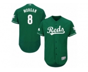 Men's Majestic Cincinnati Reds #8 Joe Morgan Green Celtic Flexbase Authentic Collection MLB Jersey