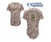 Men's Majestic Cincinnati Reds #8 Joe Morgan Replica Camo Alternate Cool Base MLB Jersey