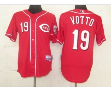 Mlb Cincinnati Reds #19 votto Red[cool base]