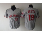 mlb Cincinnati Reds #19 votto grey[cool base]