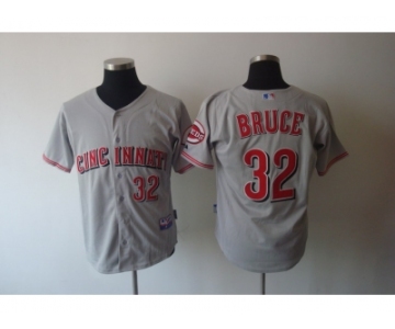 mlb Cincinnati Reds #32 Bruce grey[cool base]