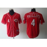 mlb cincinnati reds #4 phillips red[cool base]