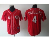 mlb cincinnati reds #4 phillips red[cool base]