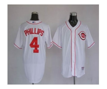 mlb cincinnati reds #4 phillips white