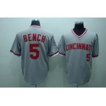 mlb cincinnati reds #5 bench m&n grey