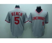 mlb cincinnati reds #5 bench m&n grey