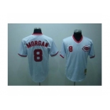 mlb cincinnati reds #8 morgan m&n white