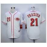 mlb jerseys cincinnati reds #21 frazier white