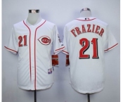 mlb jerseys cincinnati reds #21 frazier white