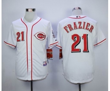 mlb jerseys cincinnati reds #21 frazier white