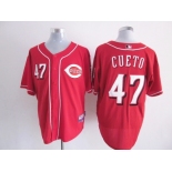 mlb jerseys cincinnati reds #47 cueto red[new]