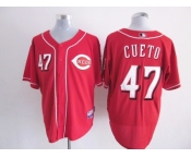 mlb jerseys cincinnati reds #47 cueto red[new]