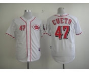 mlb jerseys cincinnati reds #47 cueto white