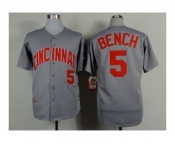 mlb jerseys cincinnati reds #5 bench grey