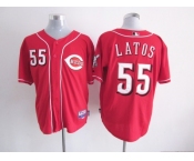 mlb jerseys cincinnati reds #55 latos red[new]