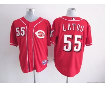 mlb jerseys cincinnati reds #55 latos red[new]