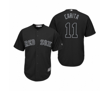 Boston Red Sox #11 Rafael Devers Carita Black 2019 Players' Weekend Replica Jersey