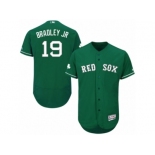 Boston Red Sox #19 Jackie Bradley Jr Green Celtic Flexbase Authentic Collection MLB Jersey