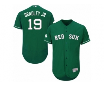 Boston Red Sox #19 Jackie Bradley Jr Green Celtic Flexbase Authentic Collection MLB Jersey