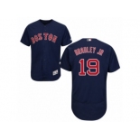 Boston Red Sox #19 Jackie Bradley Jr Navy Blue Flexbase Authentic Collection MLB Jersey