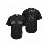 Boston Red Sox #2 Xander Bogaerts X-Man Black 2019 Players' Weekend Replica Jersey