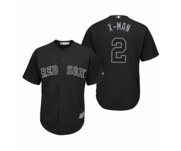 Boston Red Sox #2 Xander Bogaerts X-Man Black 2019 Players' Weekend Replica Jersey