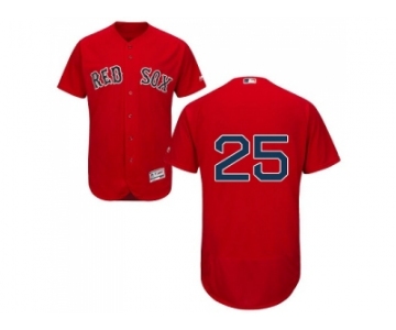 Boston Red Sox #25 Jackie Bradley Jr Red Flexbase Authentic Collection Stitched MLB Jersey