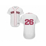 Boston Red Sox #26 Wade Boggs White Flexbase Authentic Collection Stitched Baseball Jersey