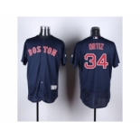 Boston Red Sox #34 David Ortiz Navy Blue Flexbase Authentic Collection Stitched Baseball Jersey