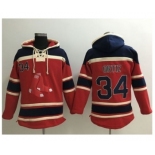 Boston Red Sox #34 David Ortiz Red Sawyer Hooded Sweatshirt MLB Hoodie