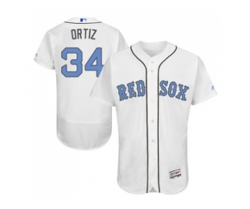 Boston Red Sox #34 David Ortiz White Flexbase Authentic Collection 2016 Father's Day Stitched Baseball Jersey