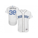 Boston Red Sox #38 Rusney Castillo White Flexbase Authentic Collection 2016 Father's Day Stitched Baseball Jersey