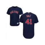 Boston Red Sox #41 Chris Sale Navy Blue Flexbase Authentic Collection Stitched MLB Jersey