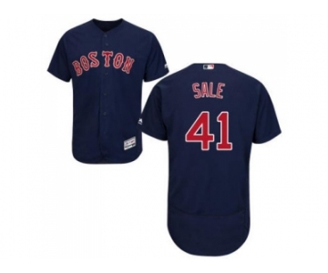 Boston Red Sox #41 Chris Sale Navy Blue Flexbase Authentic Collection Stitched MLB Jersey