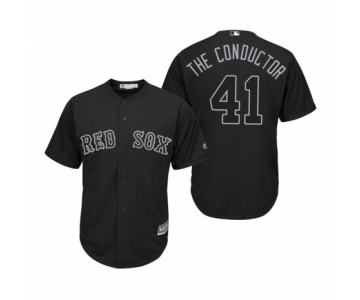 Boston Red Sox #41 Chris Sale The Conductor Black 2019 Players' Weekend Replica Jersey