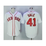 Boston Red Sox #41 Chris Sale White New Cool Base Stitched MLB Jersey