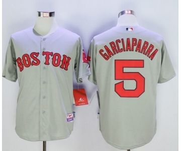 Boston Red Sox #5 Garciaparra Grey Cool Base Stitched Baseball Jersey[Garciaparra]