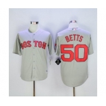 Boston Red Sox #50 Mookie Betts Grey New Cool Base Stitched MLB Jersey