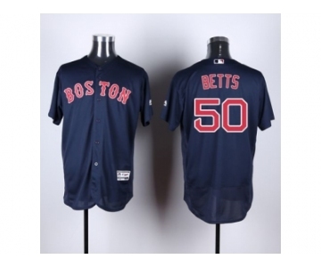 Boston Red Sox #50 Mookie Betts Navy Blue Flexbase Authentic Collection Stitched Baseball Jersey