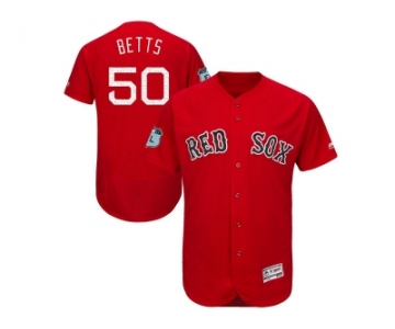 Boston Red Sox #50 Mookie Betts Red 2017 Spring Training Flexbase Authentic Collection Stitched Baseball Jersey