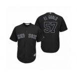 Boston Red Sox #57 Eduardo Rodriguez El Gualo Black 2019 Players' Weekend Replica Jersey