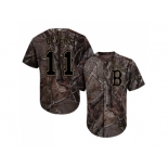 Men Boston Red Sox #11 Rafael Devers Camo Realtree Collection Cool Base Stitched MLB Jersey