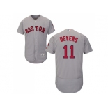 Men Boston Red Sox #11 Rafael Devers Grey Flexbase Authentic Collection Stitched MLB Jersey